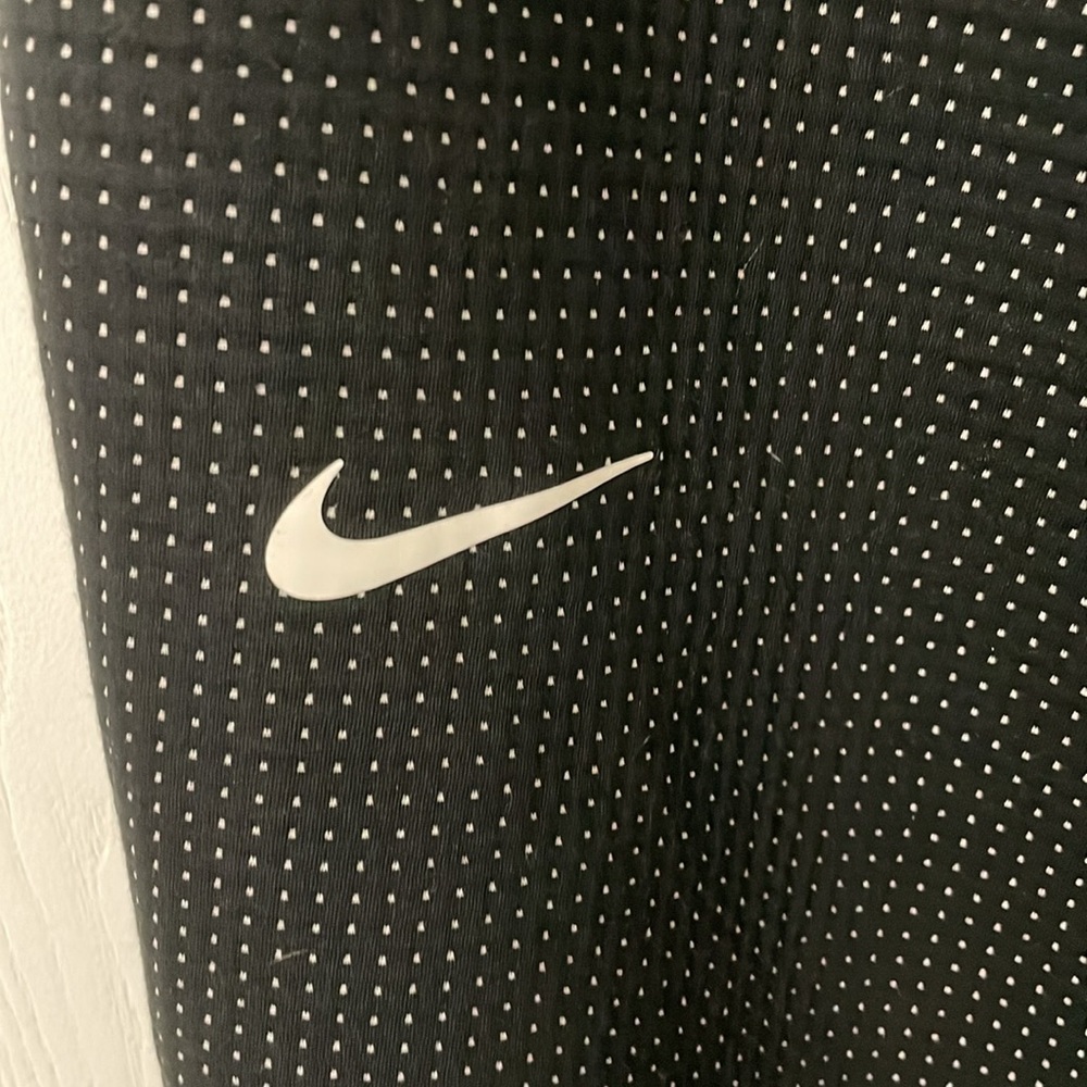 Nike Sportswear Essentials Womens Black With White Woven Flare High Rise Size XS - Picture 4 of 15
